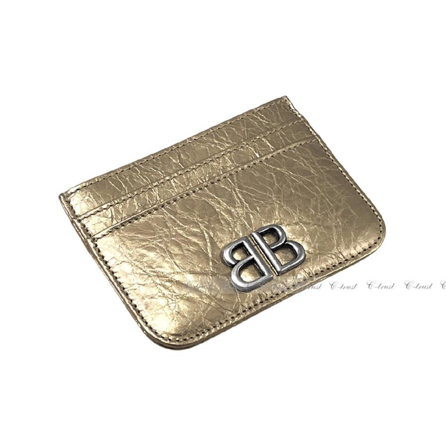 L617.. BALENCIAGA バレンシアガ 財布 MONACO CARD HOLDER カードケース クレカ 名刺 イタリア製 新品 ★ 9706 STONG BEIGE_1