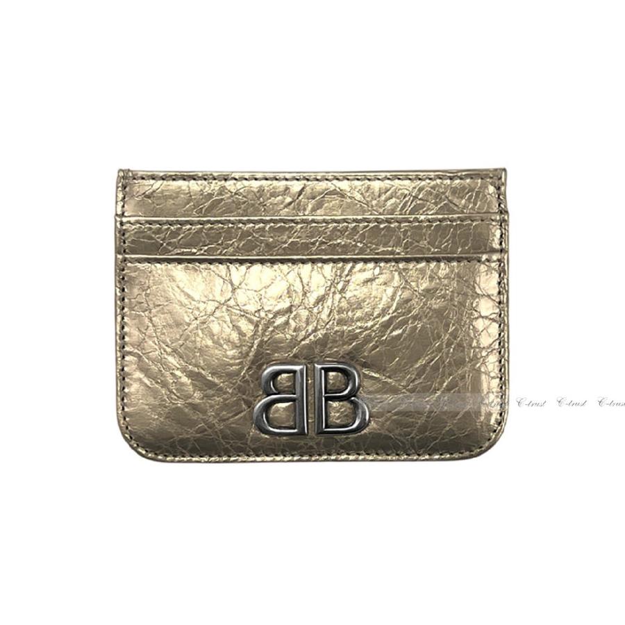 L617.. BALENCIAGA バレンシアガ 財布 MONACO CARD HOLDER カードケース クレカ 名刺 イタリア製 新品 ★ 9706 STONG BEIGE_2