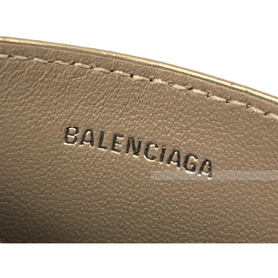 L617.. BALENCIAGA バレンシアガ 財布 MONACO CARD HOLDER カードケース クレカ 名刺 イタリア製 新品 ★ 9706 STONG BEIGE_6