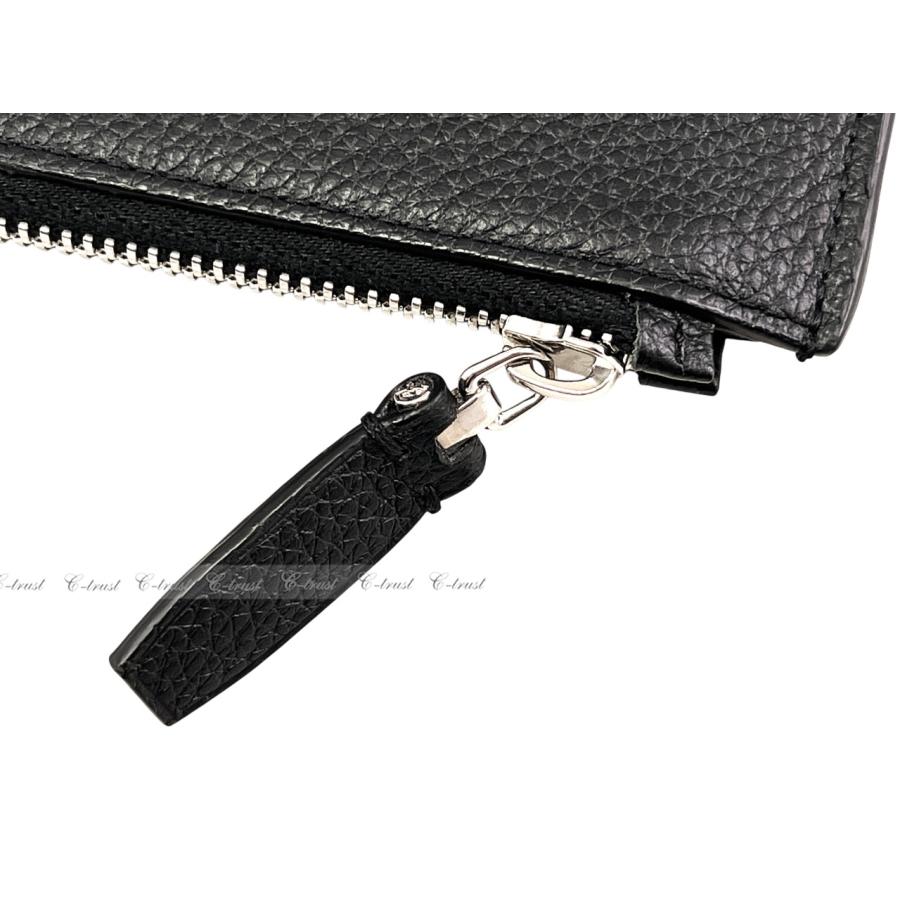 L647.. Brioni ブリオーニ BAG バッグ ドキュメントケース クラッチ ビジネス A4 レザー ロゴ イタリア製 新品 ★ 1028 ブラックの画像