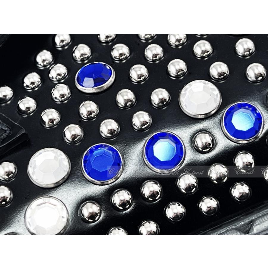 L788-9.. PRADA プラダ シューズ ローファー スワロ スタッズ ラインストーン レザー 靴 ロゴ メンズイタリア製 新品 ★ ブラックの画像