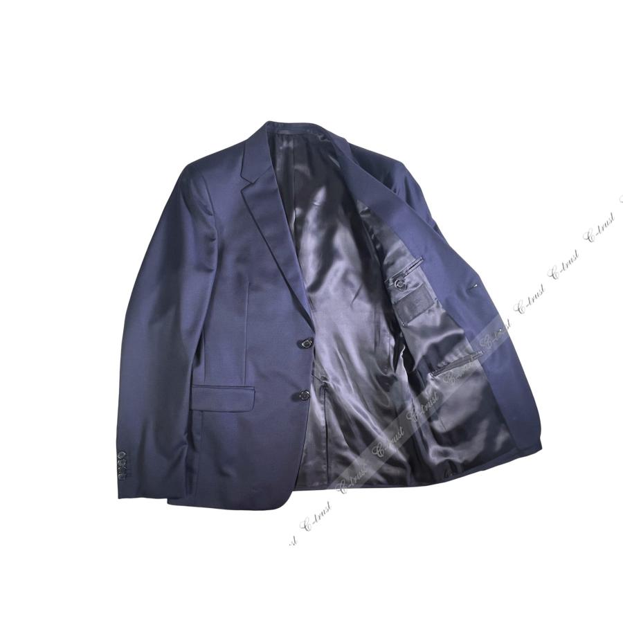 L794-50R.. PRADA プラダ ジャケット JK テーラード フォーマル シングル ビジネス メンズ イタリア製 新品 ★ ダークネイビーの画像