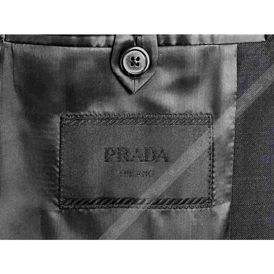 L794-50R.. PRADA プラダ ジャケット JK テーラード フォーマル シングル ビジネス メンズ イタリア製 新品 ★ ダークネイビーの画像