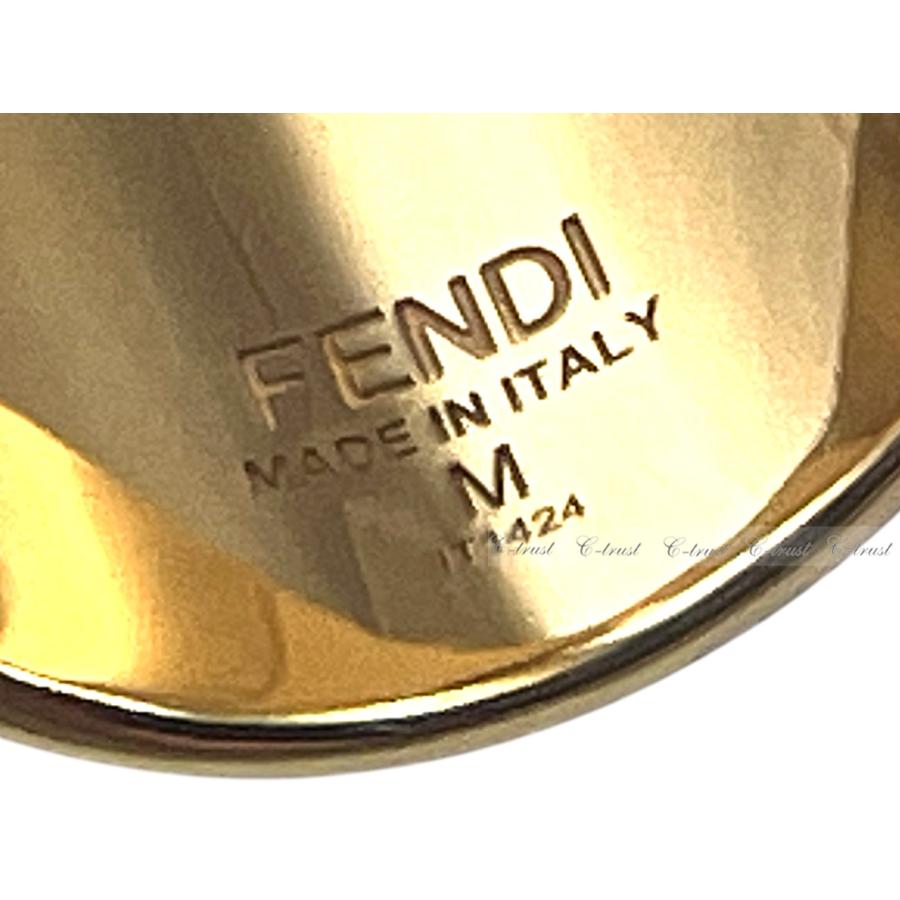 FENDI（フェンディ） L798-M.. FENDI RING リング 指輪 ウッド ロゴ