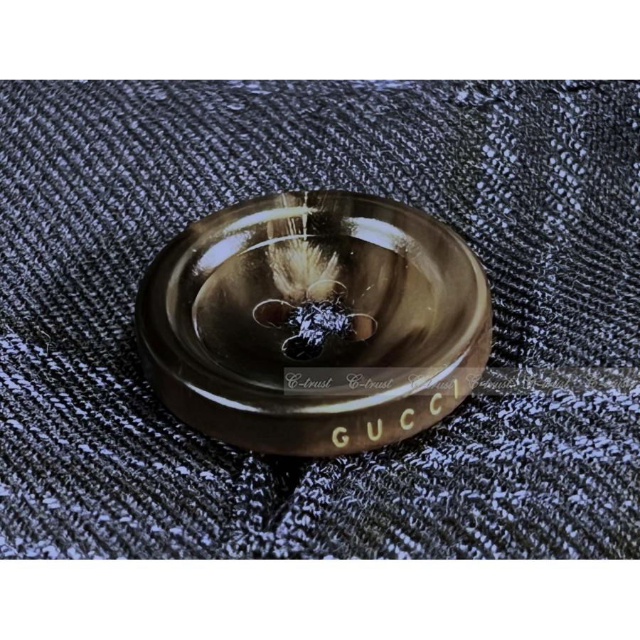 L821-48R.. GUCCI グッチ スーツ セットアップ ジャケット JK 蜂 BEE チェック テーラード フォーマル メンズ スイス製 新品 ★ ネイビーの画像