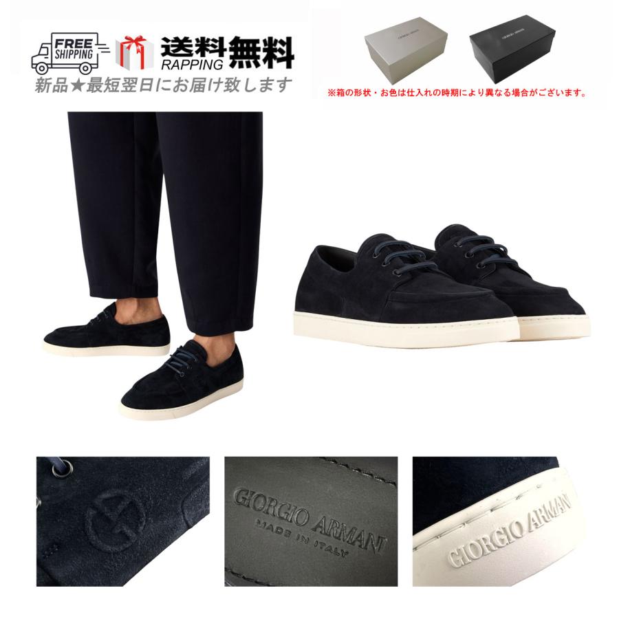 【GIORGIO ARMANI】 ジョルジオアルマーニ・スエードシューズ25㎝ GIORGIO ARMANI L912-7M.. ジョルジオアルマーニ スニーカー シューズ