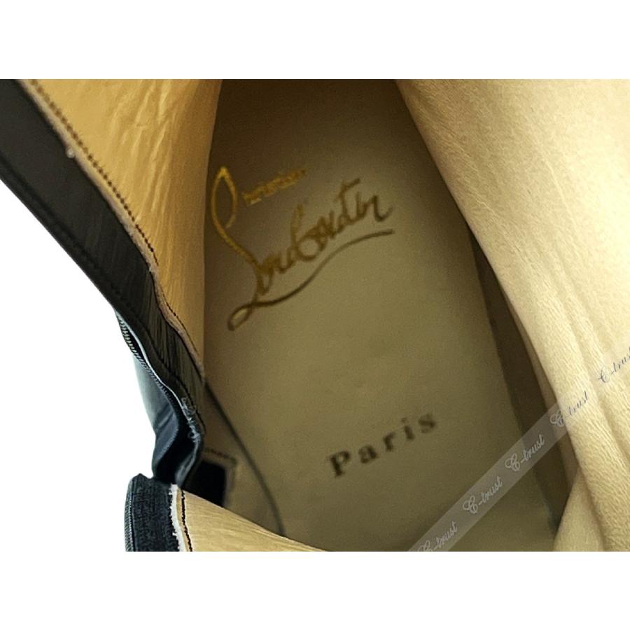 L918-35.5.. Christian Louboutin クリスチャン ルブタン ロング ブーツ PUMPPIE BOTTA 85 ハイヒール シューズ イタリア製 新品 ★ BLACKの画像