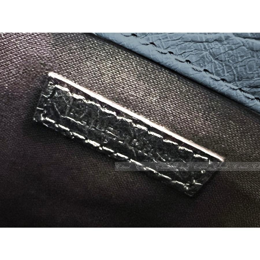 L967.. BALENCIAGA バレンシアガ BAG ショルダーバッグ EXPLORER ポーチ クロスボディ ストラップ ラム革 イタリア製 新品 ★ 4724 STORM BLUEの画像
