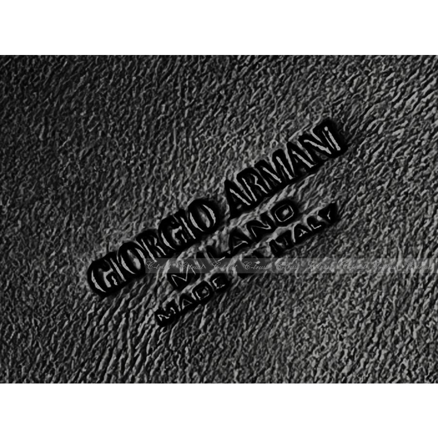 M080.. GIORGIO ARMANI ジョルジオ アルマーニ ボストン バッグ BAG トラベル ストラップ オールオーバー イタリア製 ★ 80001 ブラック | GIORGIO ARMANI | 05