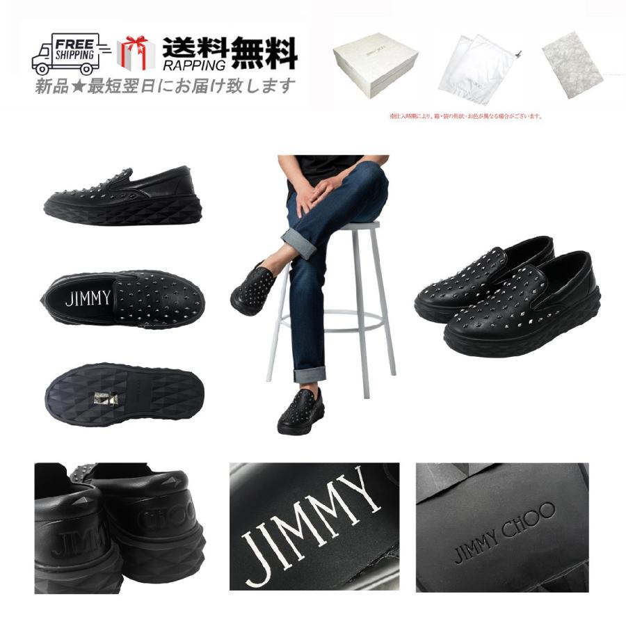 【トラジ】JimmyChoo☆ジミーチュウ　ブラック スリッポン パール JIMMY CHOO（ジミーチュウ） M098-41.. JIMMY CHOO スリッポン