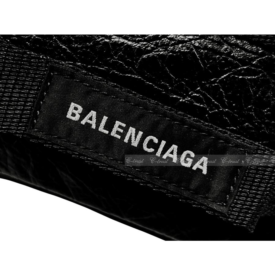 M124.. BALENCIAGA バレンシアガ ショルダーバッグ ARMY POUCH アーミー ポーチ クロスボディ BAG ロゴ イタリア製 新品 ★ 1000 ブラックの画像