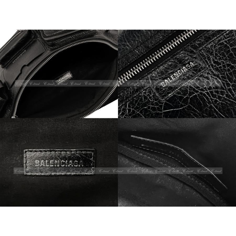M152- BALENCIAGA バレンシアガ BAG ベルト バッグ SUPERBUSY BELTBACK ショルダー マルチジップ カーフ イタリア製 新品の画像