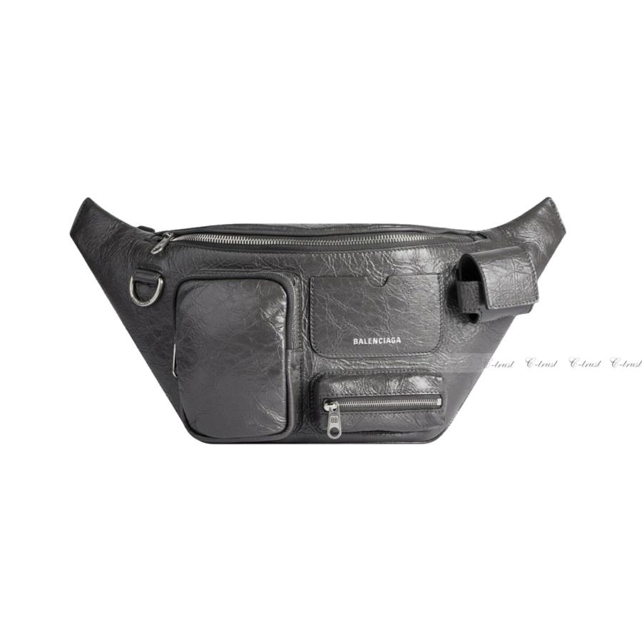 M152- BALENCIAGA バレンシアガ BAG ベルト バッグ SUPERBUSY BELTBACK ショルダー マルチジップ カーフ イタリア製 新品の画像