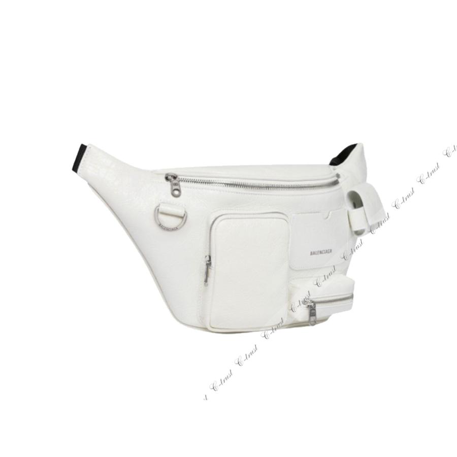 M152- BALENCIAGA バレンシアガ BAG ベルト バッグ SUPERBUSY BELTBACK ショルダー マルチジップ カーフ イタリア製 新品の画像