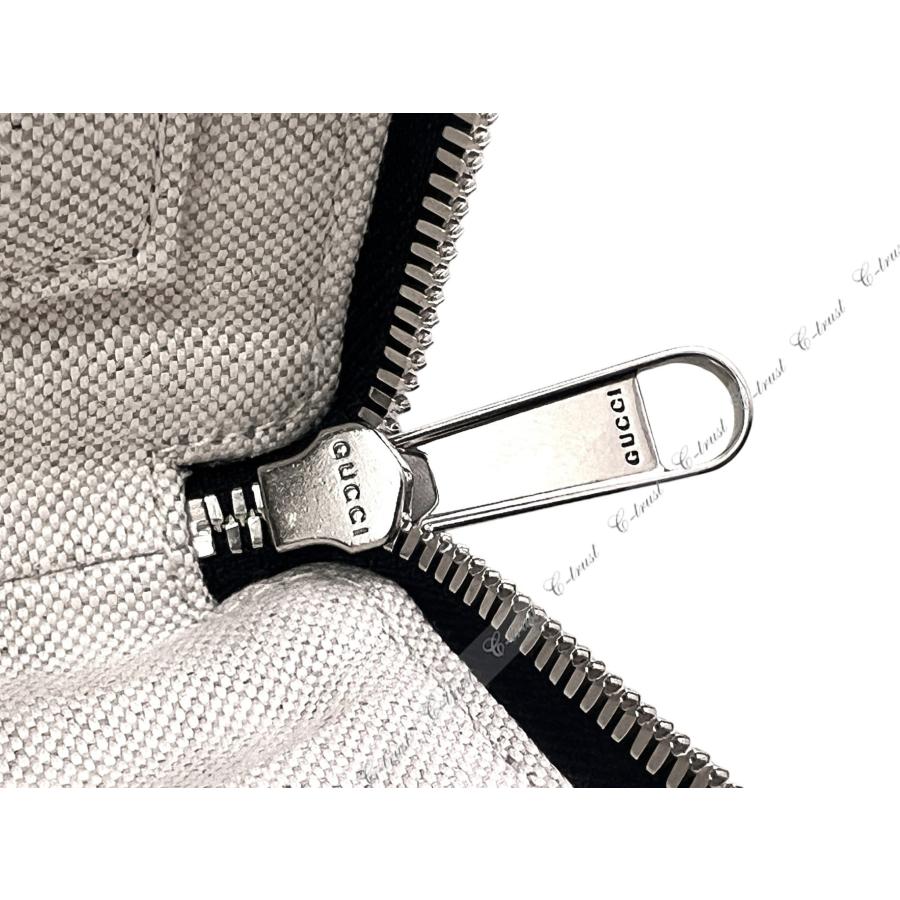 M235.. GUCCI グッチ BAG バッグ ドキュメント ケース PIUMA GG JUMBO クラッチ ポーチ カーフ レザー ロゴ イタリア製 新品 ★ 1000 BLACKの画像