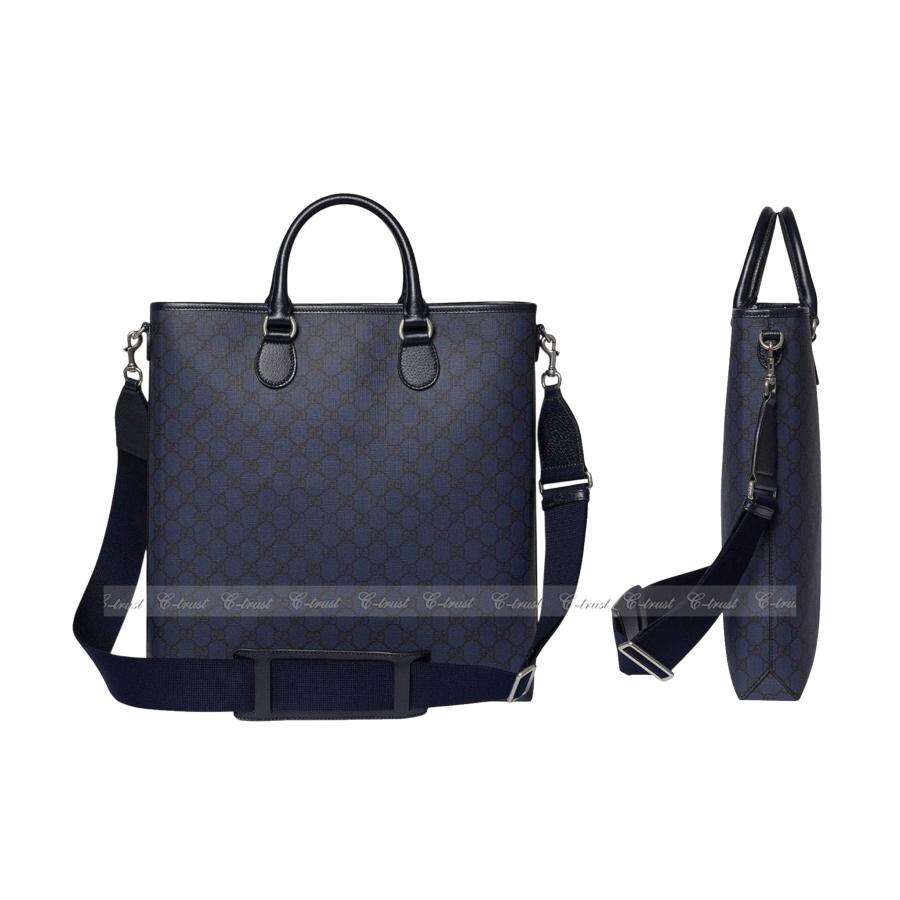 M236- GUCCI グッチ トート バッグ BAG GG スプリーム ストラップ ショッパー ロゴ イタリア製 新品の画像