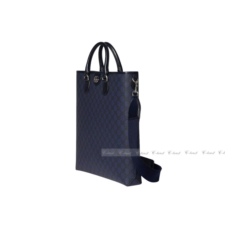 M236- GUCCI グッチ トート バッグ BAG GG スプリーム ストラップ ショッパー ロゴ イタリア製 新品の画像
