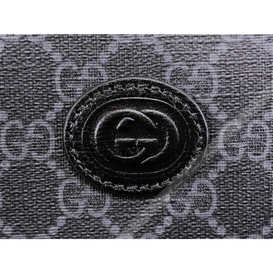 M237.. GUCCI グッチ BAG バッグ ドキュメントケース インターロッキング クラッチ ポーチ ビジネスケース ロゴ イタリア製 新品 ★ 1000 BLACKの画像