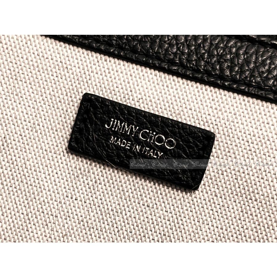 JIMMY CHOO ジミーチュウ BAG バッグ トート STAR TRIM スタッズ TOTE レザー メンズ ロゴ イタリア製 新品 ★ ブラック M254..の画像