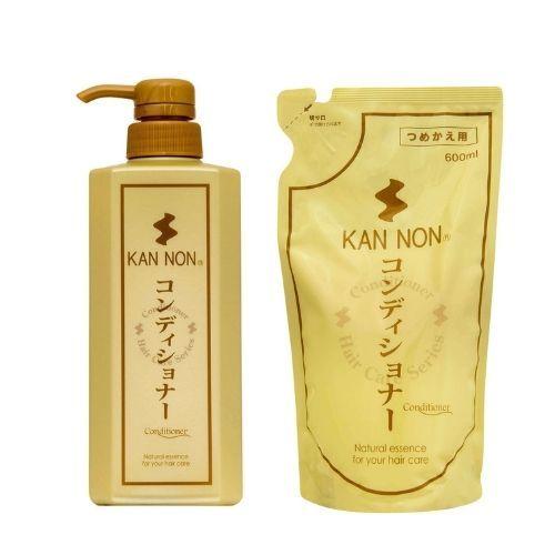 観音温泉 コンディショナー 本体700ml＋詰替用600ml 温泉水 はちみつ配合 ヘアケア