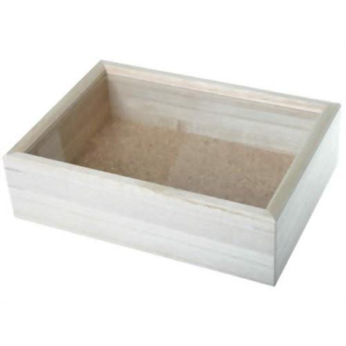 志賀昆蟲普及社　インロー硝子蓋式標本箱 (桐製コルク板敷) 小型　昆虫標本 志賀昆虫 シガコン