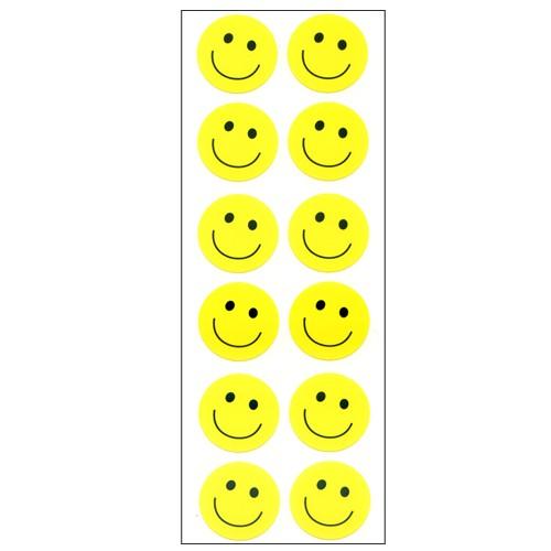 スマイルシール スマイル 2列 黄色 ZC735 1シート レターセット 手紙
