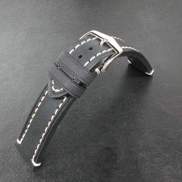 ヒルシュ HIRSCH 腕時計ベルト リバティ ブラック アビエ式バネ棒付き 18mm 20mm 22mm 24mm 送料無料 高級時計バンド