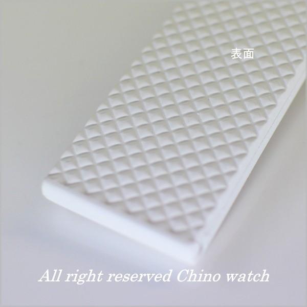 時計ベルト バンド BC ボネット・シンチュリーニ ラバーべルト 20mm WHITE Dバックルモデル 送料無料の画像