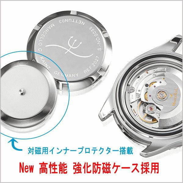 MarcelloC Nettuno3 腕時計 BLACK 自動巻き 2028.2 メンズ腕時計 送料