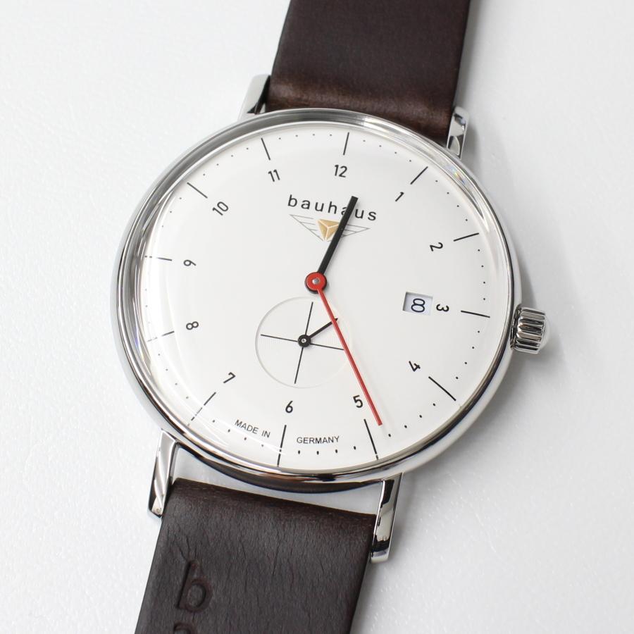 バウハウス 腕時計 BAUHAUS 2130-1QZ WHITE クォーツ ドイツ時計 送料