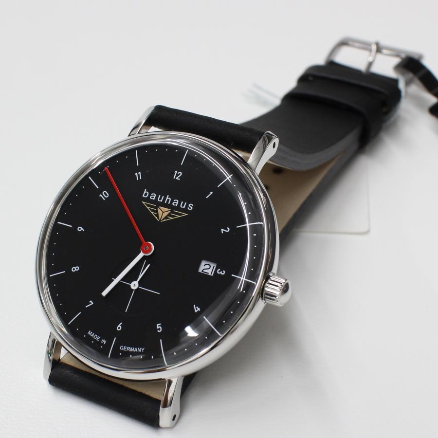 バウハウス 腕時計 BAUHAUS 2130-2QZ BLACK クォーツ ドイツ時計 送料