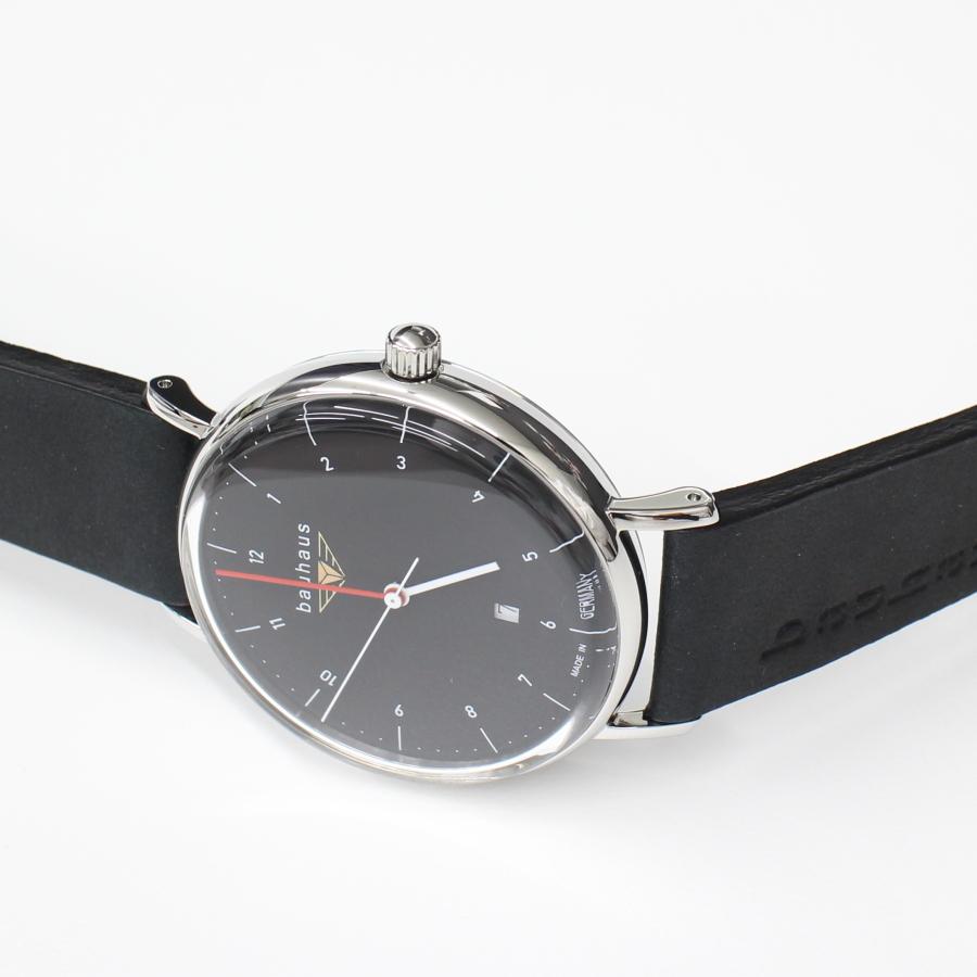 バウハウス 腕時計 BAUHAUS 2140-2QZ BLACK クォーツ ドイツ時計 送料無料の画像