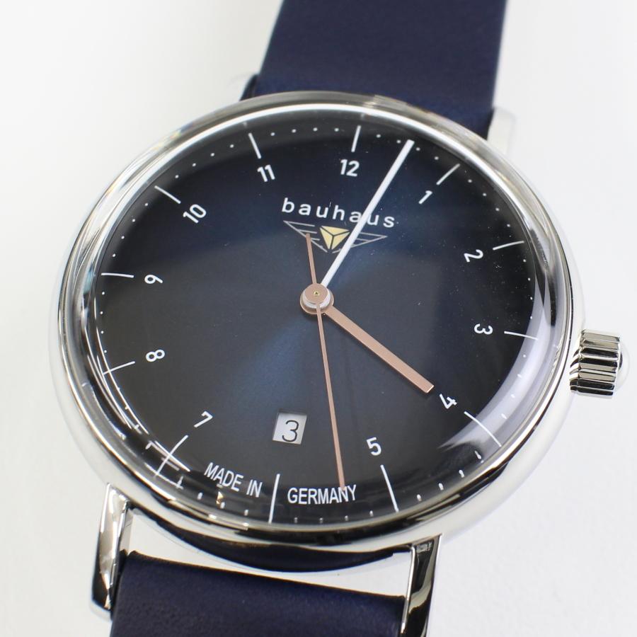 バウハウス 腕時計 BAUHAUS 2141-3QZ ダークブルー文字盤 クォーツ ドイツ時計 送料無料｜c-watch｜02