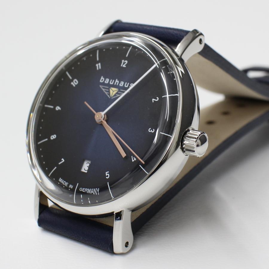 バウハウス 腕時計 BAUHAUS 2141-3QZ ダークブルー文字盤 クォーツ ドイツ時計 送料無料｜c-watch｜03