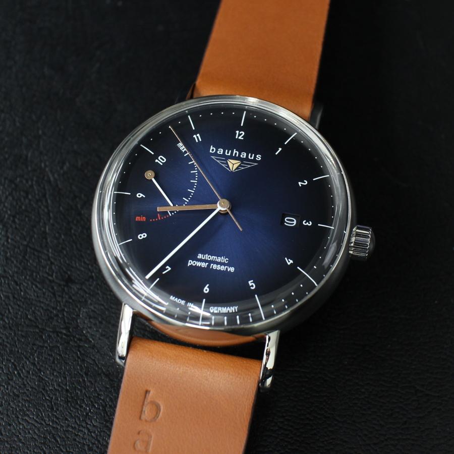 バウハウス 腕時計 BAUHAUS 2160-3AT ダークブルー 自動巻き ドイツ 