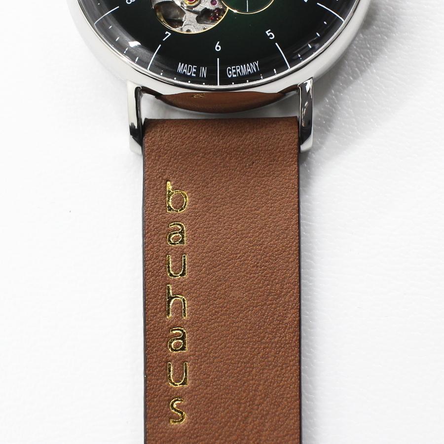 バウハウス 腕時計 BAUHAUS 2166-4AT グリーン 自動巻き ドイツ時計 送料無料の画像