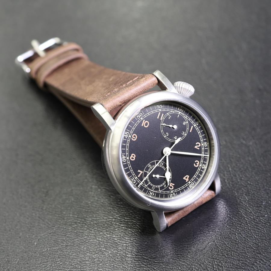 M.R.M.W. TYPE A-7 Aviation Hack Watch Black クォーツ 腕時計 時計 送料無料の画像