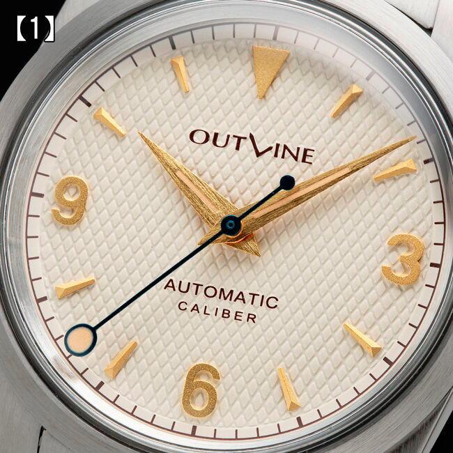 日本製 OUTLINE アウトライン 369スペシャル ハニカム ホワイト 自動巻き 腕時計 YK20233-2WH-HC 送料無料の画像