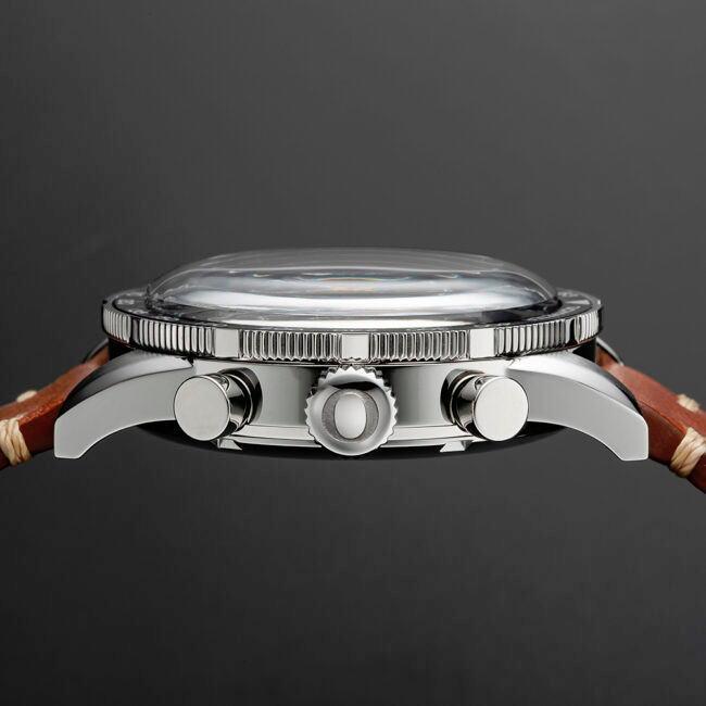 日本製 OUTLINE アウトライン 2レジスタークロノ シリーズ IV パンダ クォーツ腕時計 YK20255-1WH 送料無料の画像