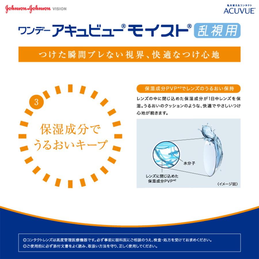 ワンデー アキュビュー モイスト 乱視用 30枚入×2箱 / 送料無料 / メール便 | ACUVUE | 04