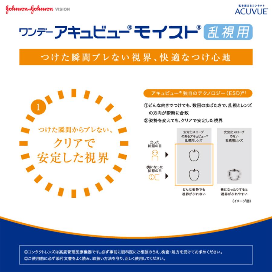 ワンデー アキュビュー モイスト 乱視用 30枚入×4箱 / 送料無料 / メール便 | ACUVUE | 02