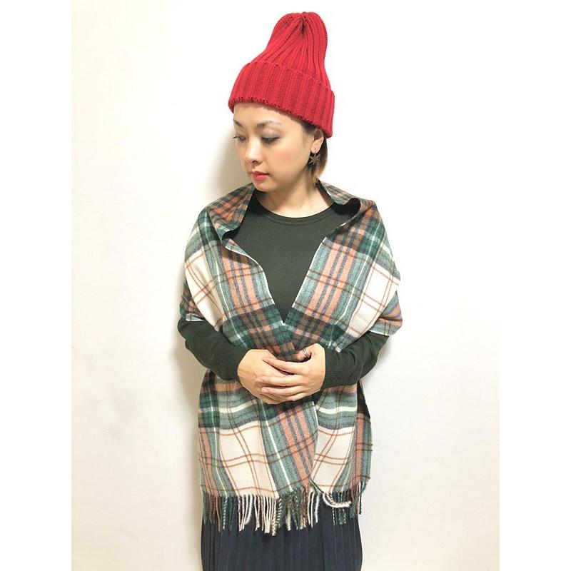 マフラー ウール混素材がうれしい♪トラディショナルなチェック柄