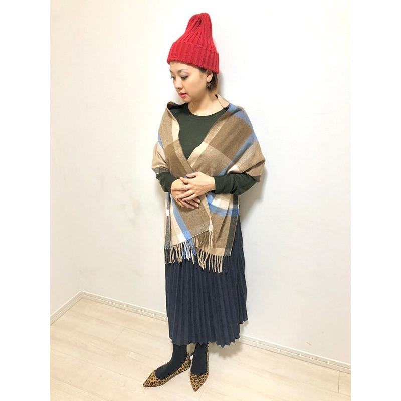 マフラー ウール混素材がうれしい♪トラディショナルなチェック柄