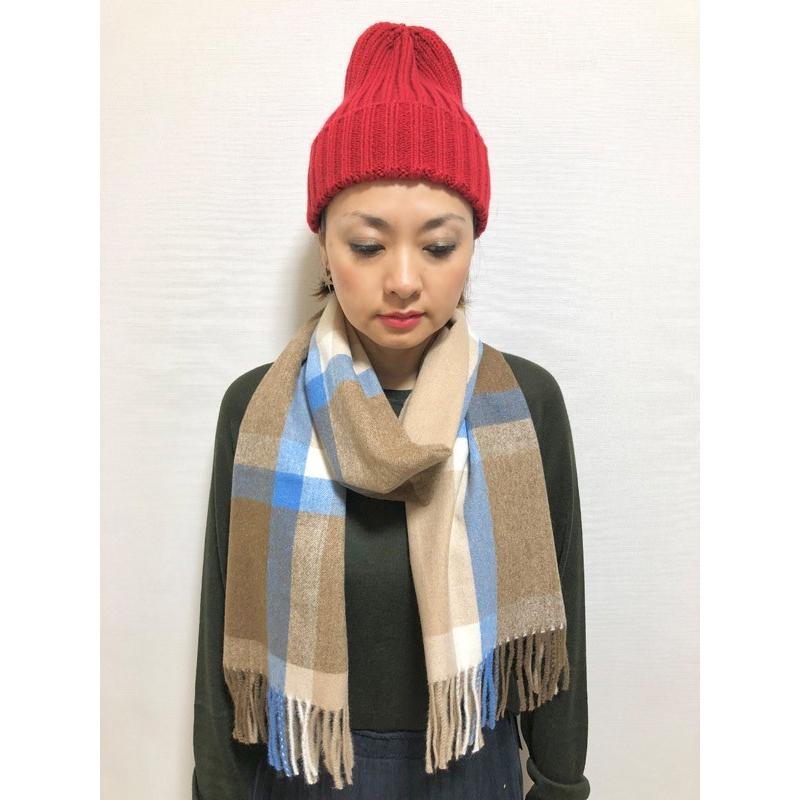 マフラー ウール混素材がうれしい♪トラディショナルなチェック柄