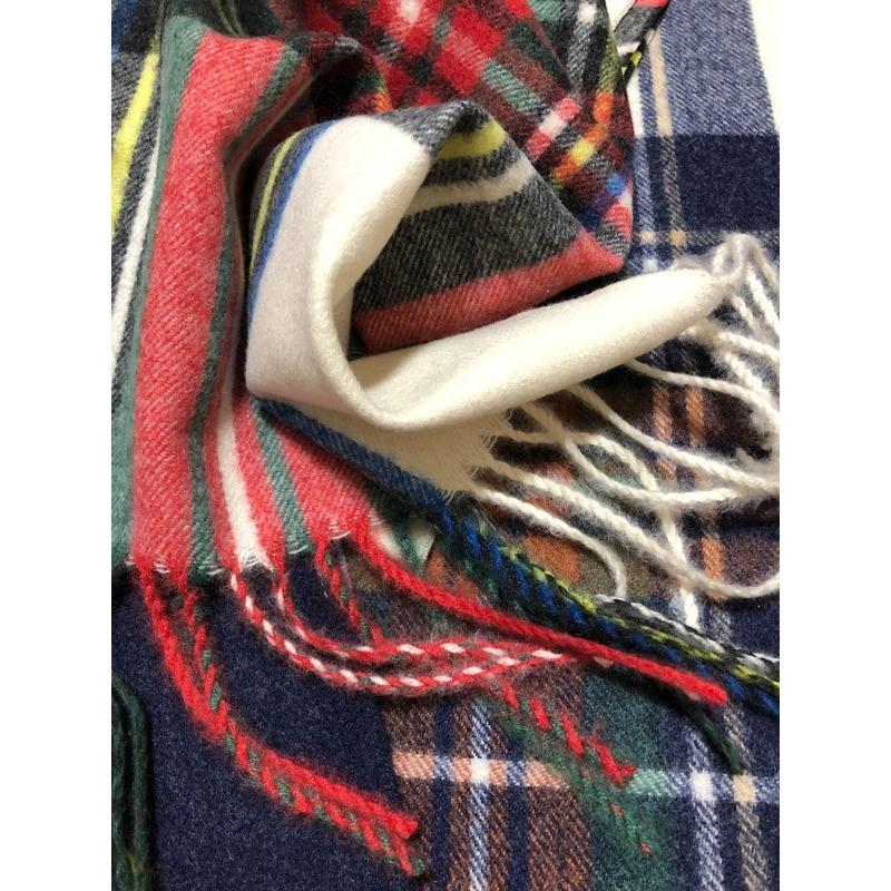 マフラー ウール混素材がうれしい♪トラディショナルなチェック柄