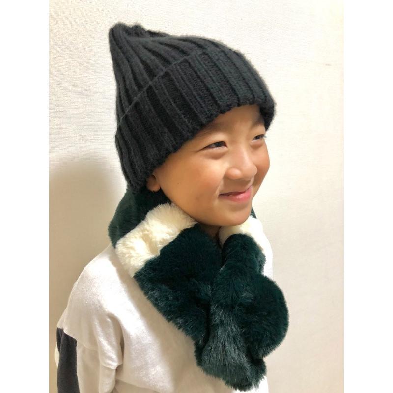 マフラー 可愛さとスポーツミックスを両どり☆ラインが入ったデザイン