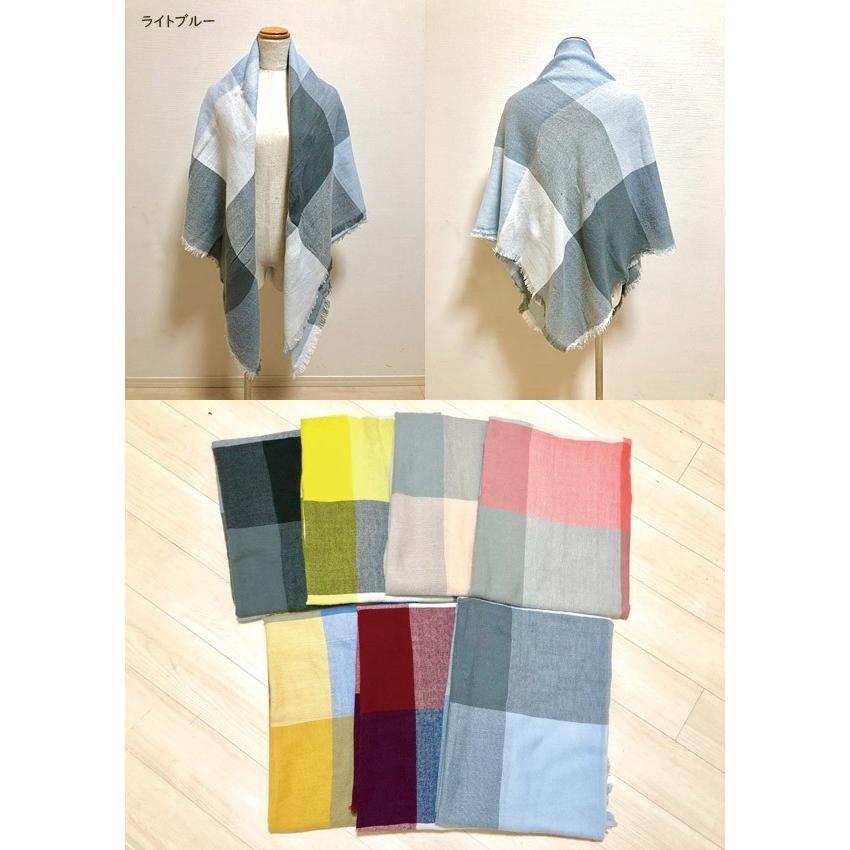 goa 大判ストール　四角 ストール 7色から選べる☆売り切れ必至のスクエア大判ストール第2弾