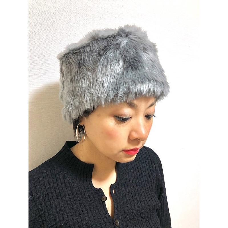 ロシアンハット ハット モコふわシルエットが小顔ゴージャスを叶える