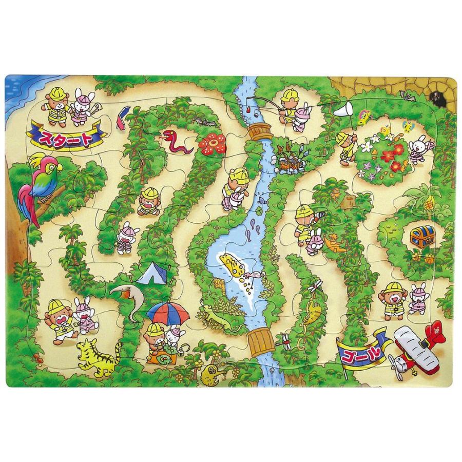 ジグソーパズル ジャングルめいろ ちいく パズルゲーム アーテック