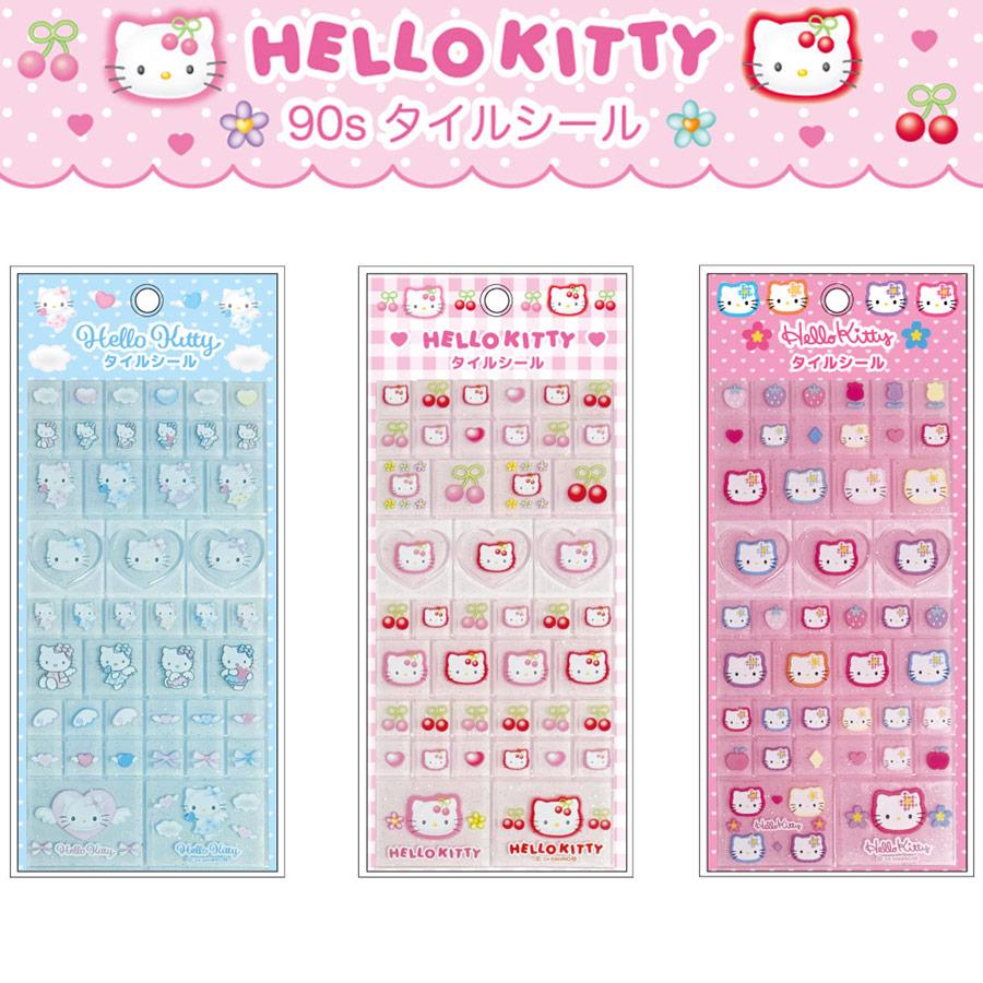 タイルシール HELLOKITTY キティ―ちゃん 立体シール ハローキティ 女の子 こども サンリオ シール交換（Yahoo!・ベビー服と雑貨の店カーネーション）